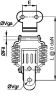 Spring catch (option : padlock) - stainless steel 304 inox 304 (Schema #2)