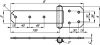 Charnière renforcée inox 304 (Schéma)