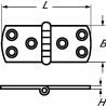 Hinge - stainless steel a2 inox a2 (Schema)