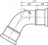 Coude 60° 1,5D Femelle / Femelle à sertir - Schéma