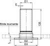 Collet Mâle à sertir pour bride tournante PN10/16 - Schéma