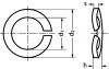 Rondelle élastique ondulée fendue inox a4 - din 128 a (Diagrama)
