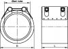 Collier de raccordement flexible libre - Joint EPDM ACS - Schéma