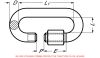 Maillon rapide - inox a4 (Diagrama)