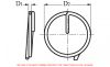 Anneau brisé - inox a4 (Diagrama)