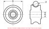 Roue de poulie inox a4 (Diagrama)