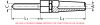 Embout fileté à sertissage manuel, pas à droite - inox a4 (Schéma)