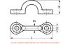 Pontet forgé poli - inox a4 (Diagrama)