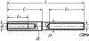 Embout taraudé à sertir - pas à droite inox a4 (Diagrama)