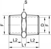 Mamelon hexagonal - Schéma