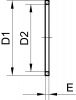 Joint plat pour bouchon mâle Gaz cylindrique - Schéma