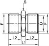 Mamelon hexagonal - Schéma