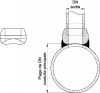 Bossage &agrave; souder et taraudage NPT Sch40 (Threadolet) - Sch&eacute;ma
