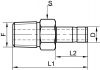 Adaptateur mâle - Schéma