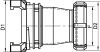 Adaptateur raccord symétrique - Schéma