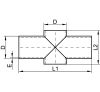 Croix extrudée ISO roulée soudée - Schéma