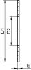 Joint de bride métrique type IBC - FKM - Schéma