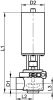 Vanne pneumatique à clapet simple étage - Schéma