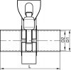 Aseptic welding union din 11864-3, form a - epdm gasket - stainless steel 316l joint epdm (Schema)