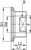 Ferrule clamp taraudage BSP - Schéma