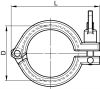 Collier clamp simple articulation - Schéma