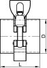 Raccord complet micro-clamp ou mini-clamp - Schéma