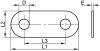 Plaque pour étrier pour tube ISO - Schéma