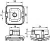 Ecrou coulissant pour rail profil Strut - Schéma