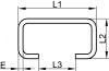 Rail de fixation profil C - Schéma