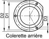 Skirt and mounting bracket for pressure gauge + cofrac certificate collerette et étrier de fixation + certificat cofrac (Schema #2)