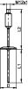 Clamp pt100 temperature sensor - stainless steel 1.4435 (Schema)