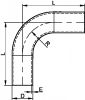 Coude 90º à souder (Diagrama)