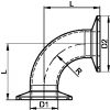 Coude 90º clamp (Schéma)