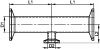 Té clamp à manchette courte et réduite (Diagrama)