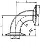 92° clamp bend - stainless steel 316l (Schema)
