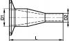 Réduction concentrique forgée entrée clamp / sortie à souder (Schéma)