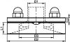 Bride arasante aseptique faible épaisseur (Diagrama)