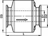 Sanitary spring check valve clamp - stainless steel 316l (Schema)