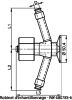 Sampling valve - stainless steel 316l (Schema #2)