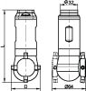 Tête de lavage à faisceaux intenses - double rotation controlée (Diagrama)