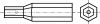 Embout pour vis inviolable six pans creux acier (Diagrama)