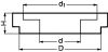 Support pour vis 4/5 plastique p.a  6.6 (Diagrama)