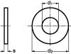 Rondelle plate plastique p.a  6.6 - din 125 (Schéma)