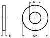 Flat washer - plastic p.a 6.6 - din 125 plastique p.a  6.6 - din 125 (Schema)