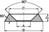 Rondelle cuvette plastique p.a  6.6 (Schéma)