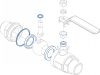 Gasket kit for ball valve 58153 58153 (Schema)