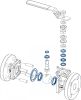 Kit de joints pour vannes à boule 58268 - 58269 (Schéma)