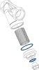 Gasket kit for filter 58813-58815 58813 - 58815 (Schema)