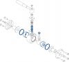 Kit de joints pour vannes à boules 8095 - 8096 (Diagrama)