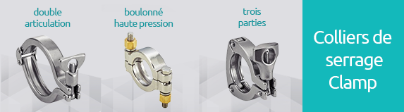 Colliers de serrage CLAMP - BENE INOX